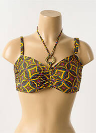 Sutien de costum de baie elasticitate top bentiță galben ANTIGEL femme