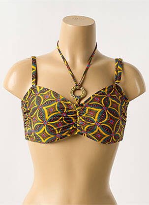 Sutien de costum de baie galben ANTIGEL femeie