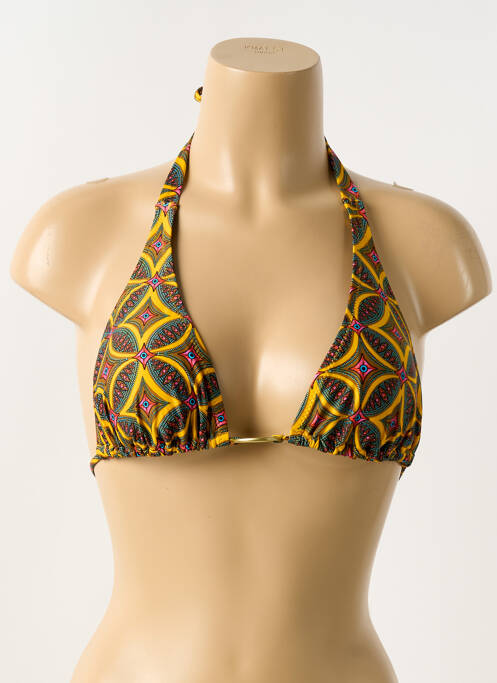 Sutien de costum de baie galben ANTIGEL femeie