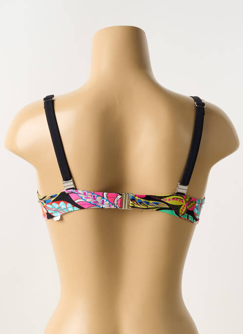 Sutien de costum de baie elasticitate sutien cupe întregi cu decolteu înalt negru ANTIGEL femme