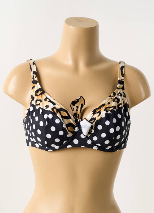 Sutien de costum de baie negru ANTIGEL femeie