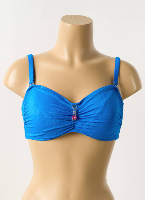 Sutien de costum de baie albastru ANTIGEL femeie