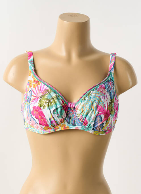 Sutien de costum de baie alb ANTIGEL femeie