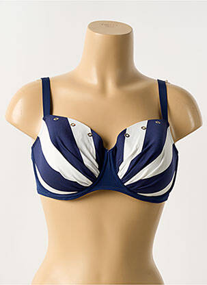 Sutien de costum de baie albastru ANTIGEL femeie