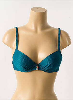 Sutien de costum de baie elasticitate sutien balconet cu decolteu înalt verde ANTIGEL femeie