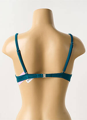 Sutien de costum de baie elasticitate sutien balconet cu decolteu înalt verde ANTIGEL femeie