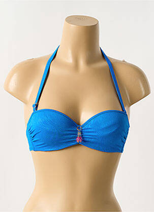 Sutien de costum de baie albastru ANTIGEL femeie