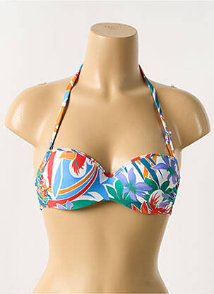 Sutien de costum de baie albastru ANTIGEL femeie