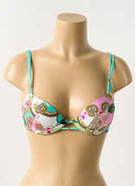 Sutien de costum de baie elasticitate top sutien modelat verde LISE CHARMEL femeie