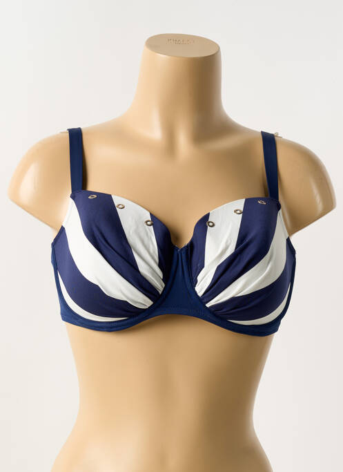 Sutien de costum de baie albastru ANTIGEL femeie