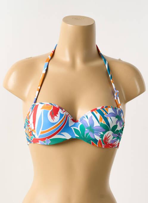 Sutien de costum de baie albastru ANTIGEL femeie