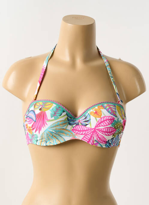 Sutien de costum de baie alb ANTIGEL femeie