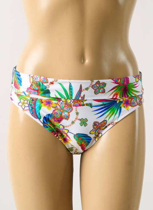 Chiloți de baie alb ANTIGEL femeie