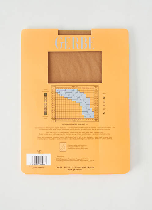 Colanți elasticitate piele GERBE femme