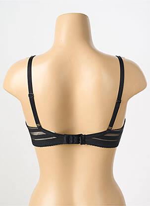 Sutien efect material satinat top sutien modelat negru GORTEKS femeie