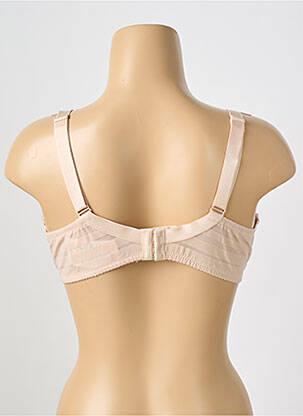 Sutien efect material satinat top sutien modelat roz GORTEKS femeie
