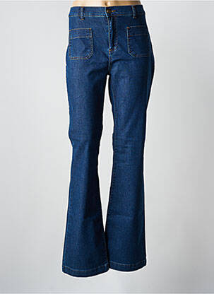 Blugi cu croială evazată albastru FIVE femeie