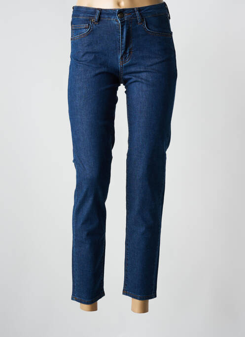 Blugi cu croială slim albastru FIVE femeie