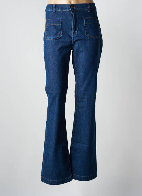 Blugi cu croială evazată albastru FIVE femeie