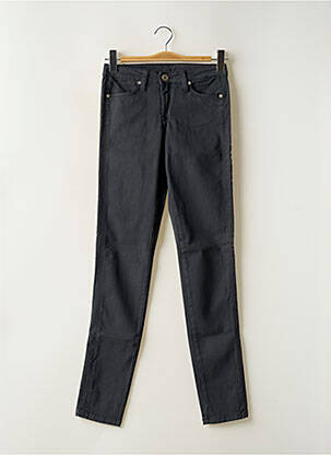 Pantalon slim țesătură poplin mărime normală gri DENIM STUDIO femeie