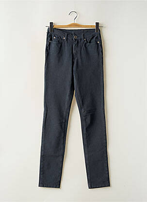 Pantalon slim țesătură poplin mărime normală gri DENIM STUDIO femeie
