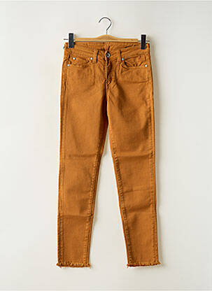 Blugi cu croială slim portocaliu DENIM STUDIO femeie