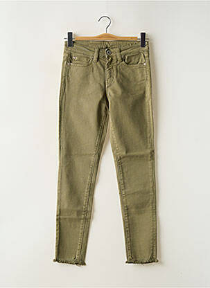 Blugi cu croială slim verde DENIM STUDIO femeie