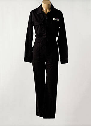 Salopetă-pantalon negru HAPPY femeie