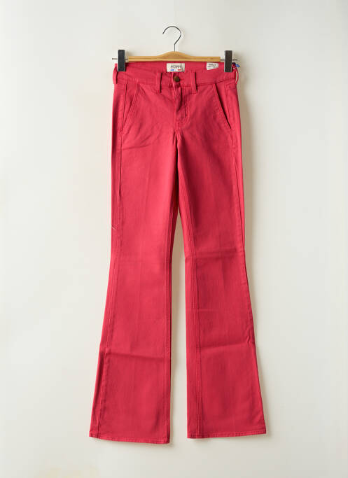 Blugi cu croială dreaptă roz HAPPY femeie