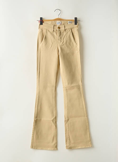 Blugi cu croială dreaptă bej HAPPY femeie