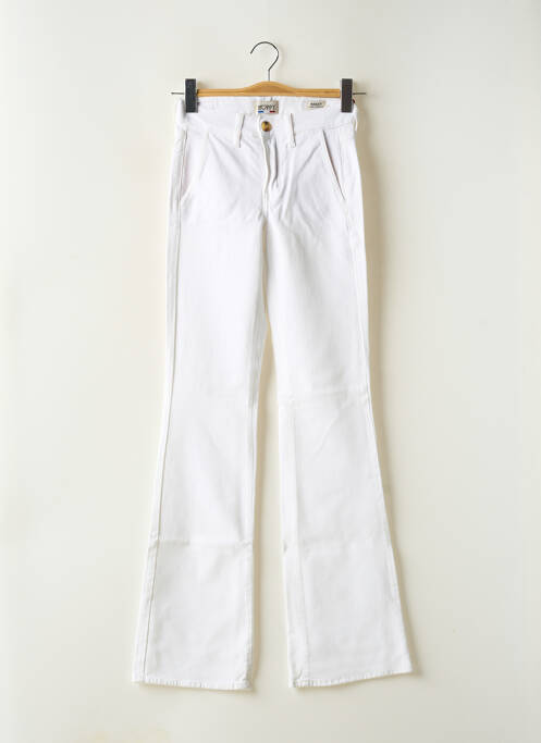 Blugi cu croială dreaptă alb HAPPY femeie