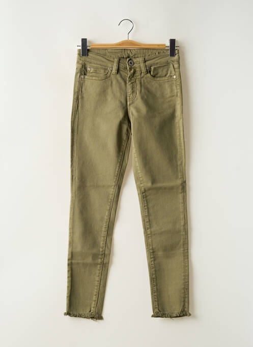 Blugi cu croială slim verde DENIM STUDIO femeie