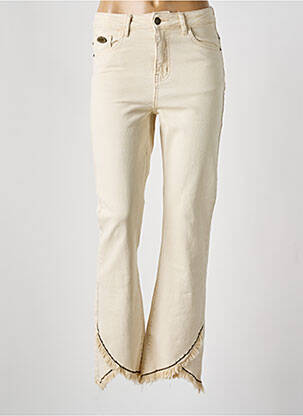 Blugi cu croială evazată bej NEKANE femeie