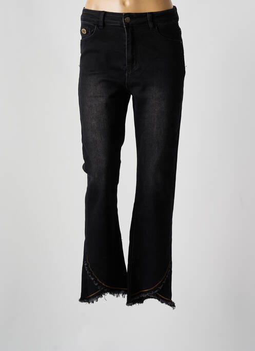 Blugi cu croială evazată negru NEKANE femeie