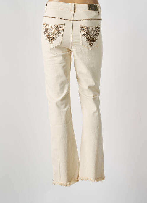 Blugi cu croială evazată bej NEKANE femeie