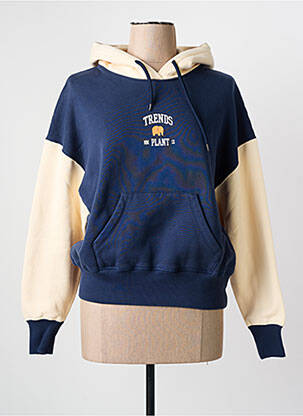 Hanorac cu glugă albastru TRENDSPLANT femeie