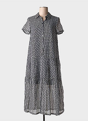 Rochie lungă mâneci scurte mâneci scurte negru SURKANA femeie