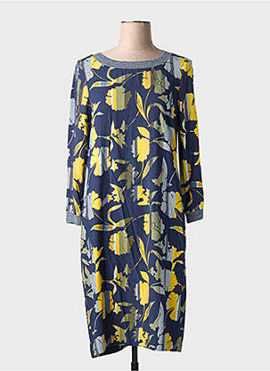 Rochie midi imprimeu floral mâneci lungi albastru SANDWICH femeie