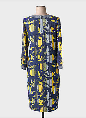 Rochie midi imprimeu floral mâneci lungi albastru SANDWICH femeie
