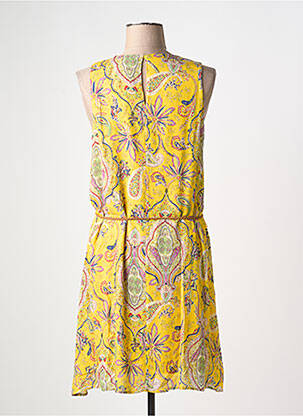 Rochie midi croială fluidă fără mâneci galben DESIGUAL femeie