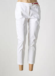 Pantalon 7/8 țesătură poplin mărime normală alb XT STUDIO femeie