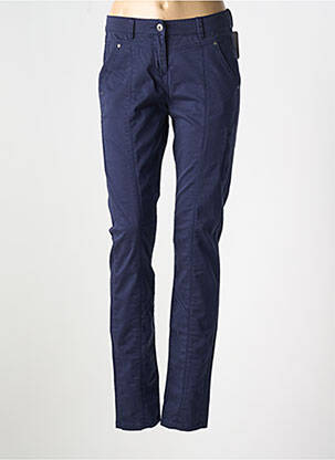 Pantalon slim albastru SANDWICH femeie