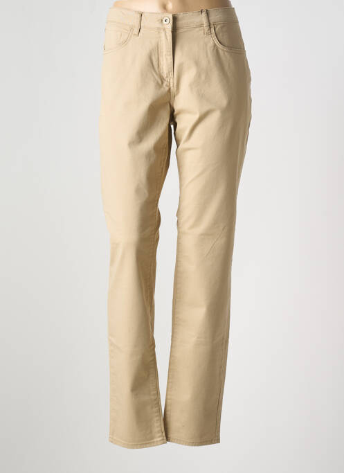 Blugi cu croială slim bej SANDWICH femeie