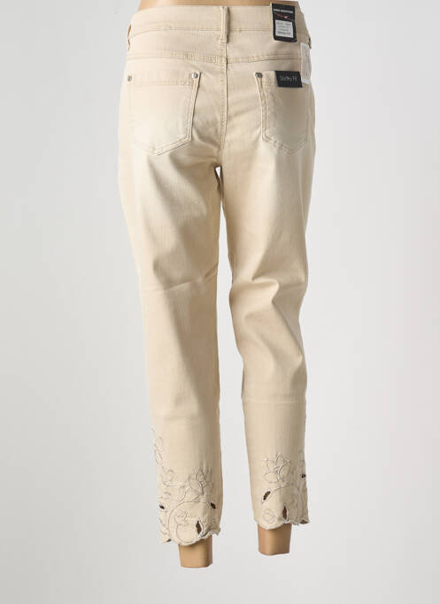 Blugi cu croială slim bej ANNA MONTANA femeie