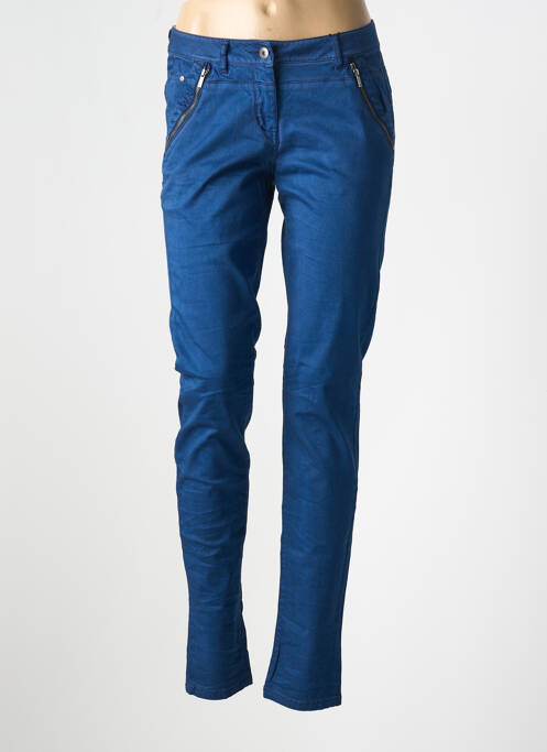 Pantalon slim albastru SANDWICH femeie