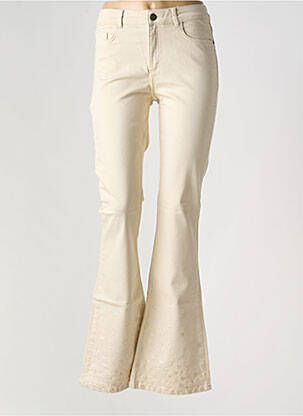 Blugi cu croială evazată bej FABIENNE CHAPOT femeie