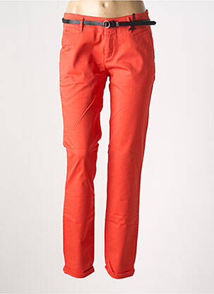 Pantalon chino talie joasă talie joasă portocalie SCOTCH & SODA femeie