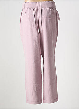 Pantalon drept țesătură crep mărime normală violet YAYA femeie