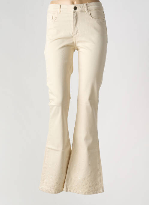 Blugi cu croială evazată bej FABIENNE CHAPOT femeie