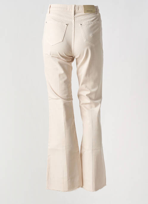 Blugi cu croială evazată bej KOCCA femeie